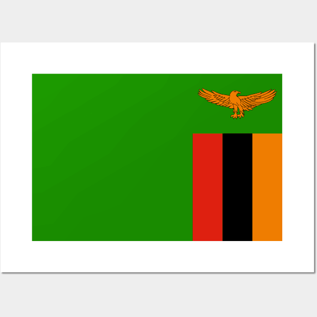 Flag of Zambia Wall Art by COUNTRY FLAGS